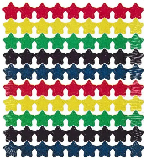 Stars - Multicolour Stickers - 810PCS