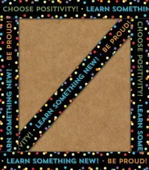 Think Positive Straight Borders - 12 Strips +-1 Meter each