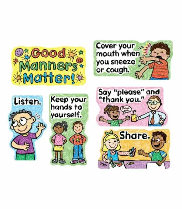 Good Manners Matter - Mini Bulletin Board Set - 12pcs
