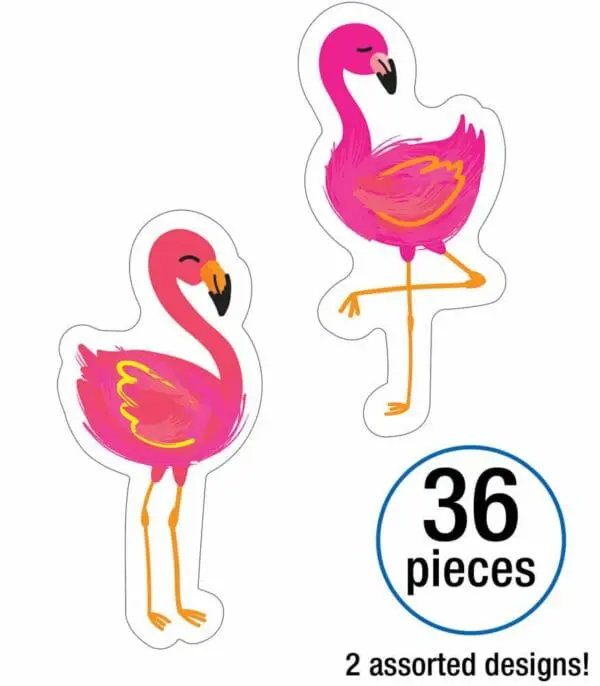 Flamingos Cut-Outs - 36pcs