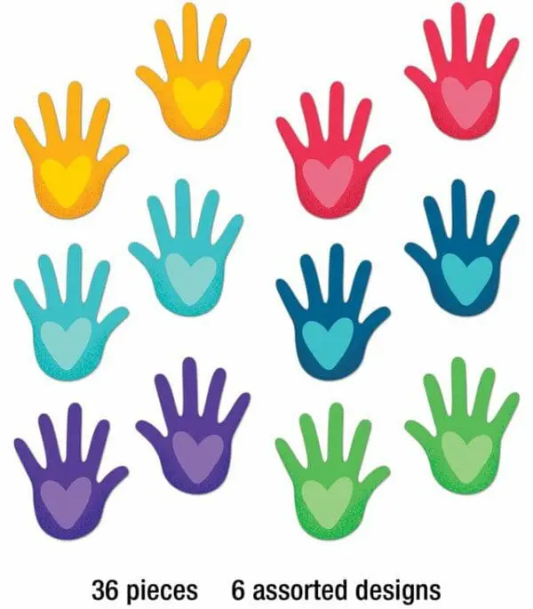Hands with Hearts - Cut-Outs - 36pcs