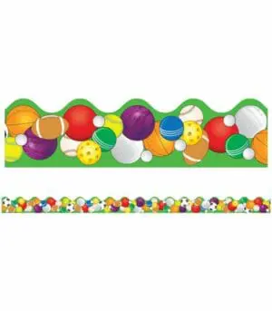 Sports Balls Scalloped Borders - +-99cm x 5.5cm each