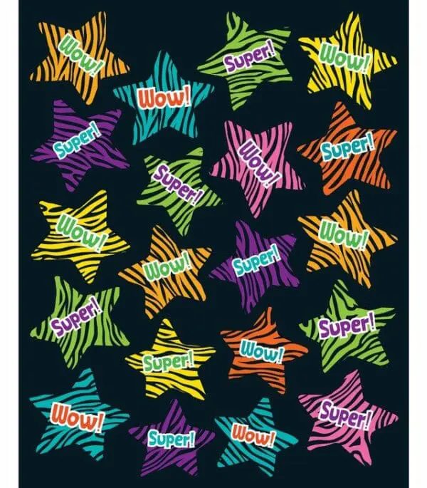 Wild Style Star Stickers - Motivational - 120pcs