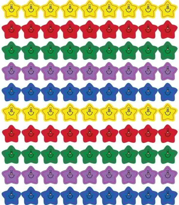 Star Stickers - Smiling Stars Stickers - 810pc - Carson Dellosa