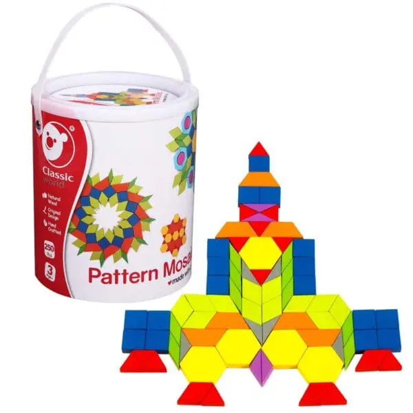 Pattern Mosaic - Wooden Pattern Blocks - 250pcs