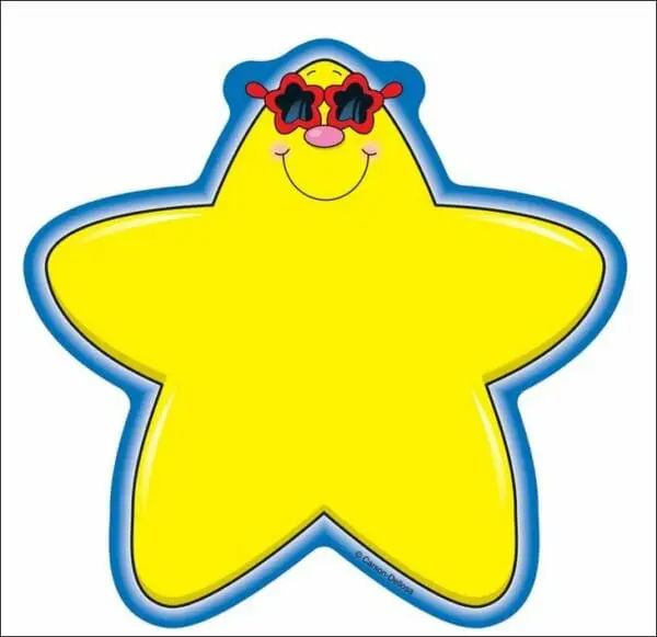 Cut-Outs - Stars - Yellow - 36pcs