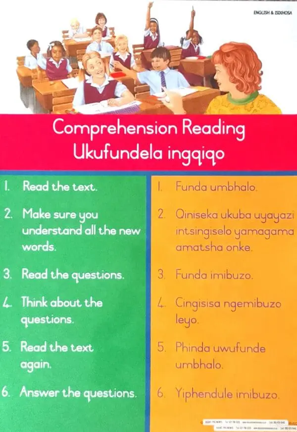 Ukufundela Ingqiqo - Comprehension Reading - Wall Chart