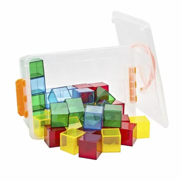 Crystal Rainbow Cube Set 36pcs Container