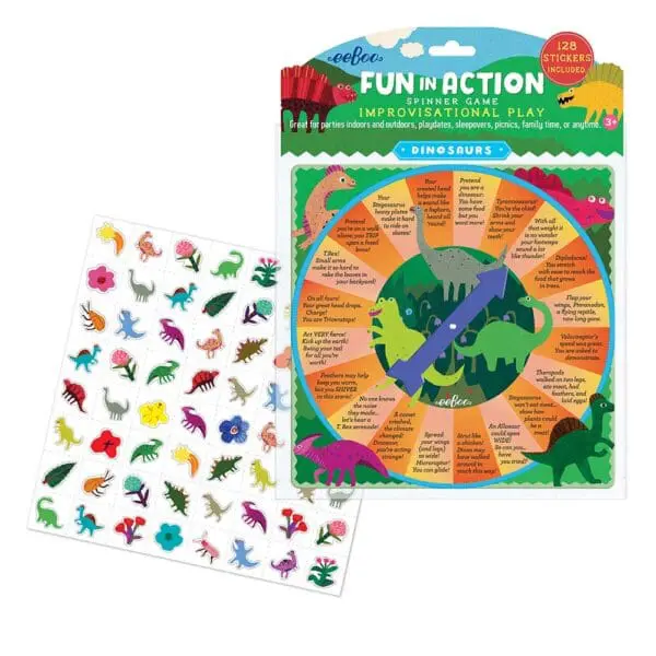 Dinosaurs Fun in Action Spinner Game - eeBoo