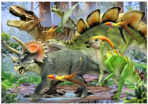 Puzzle - Dinosaurs Jigsaw - 48pcs