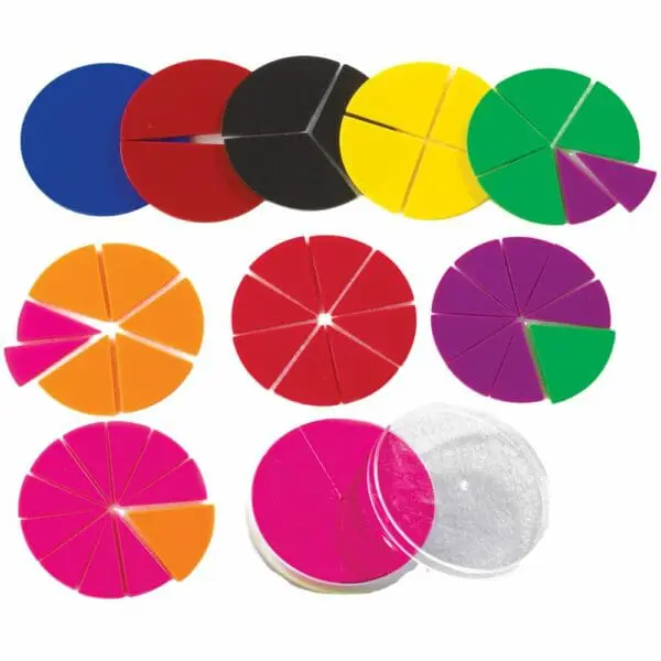 Fraction Circles 1 to 12th - Unprinted - 51pcs