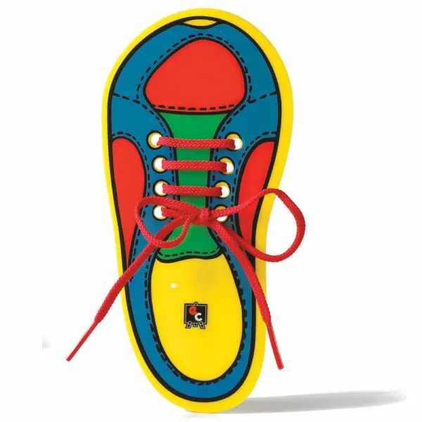 Lacing - Shoe with Red Lace