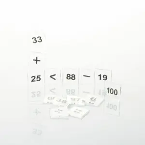 Number Tiles - Transparent 57pc - EDX Education