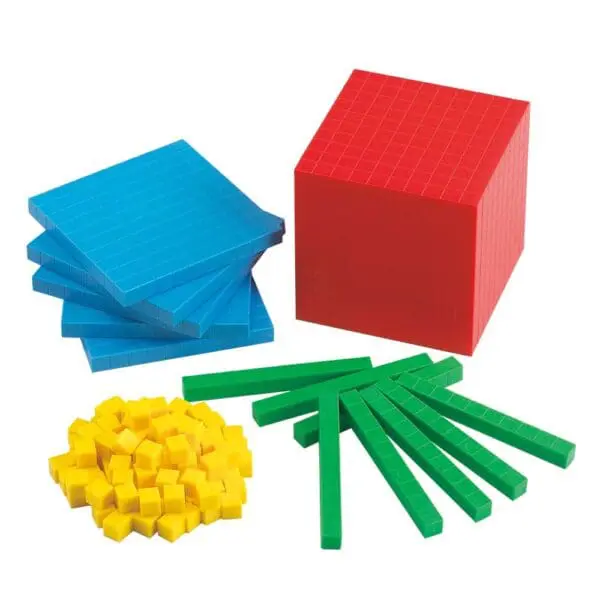 Base Ten - Connecting - Plastic 4 Colours - 121pcs - EDX Education