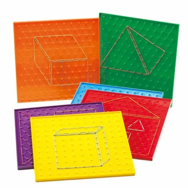 Geoboards - 23cm - 11X11 Pin Isometric - 6pcs
