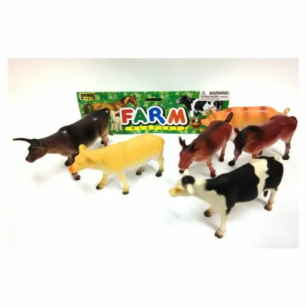Animal Figurines - Farm Animals - 6pc - Large (Approx. Sizes L+/- 15-17cm)