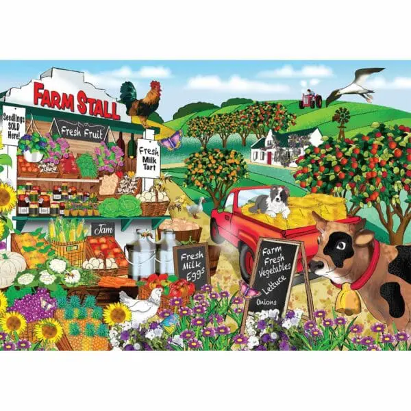 Wood Puzzle - Farm Stall - 120pcs