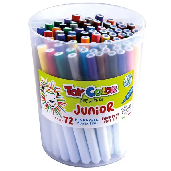 Fibre Pens - 24 Colours - 72pcs Jar