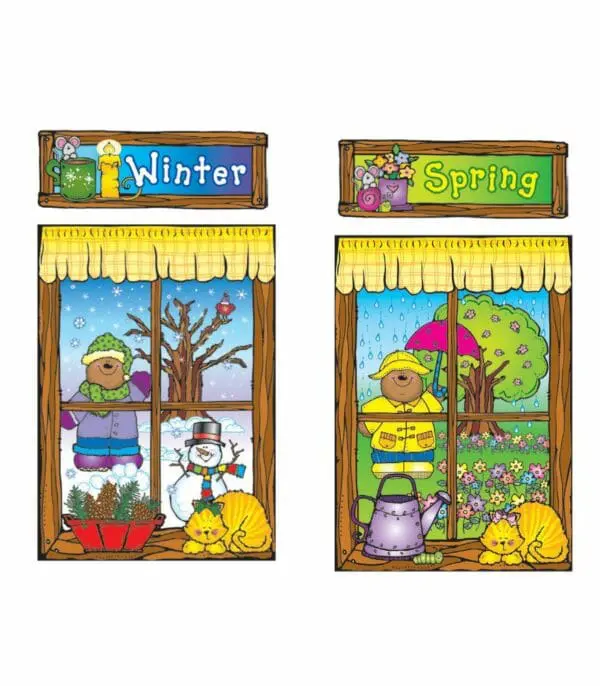 Four Seasons Windows - Bulletin Board Set