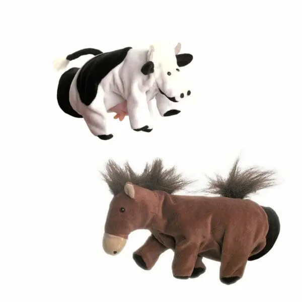 Cow & Horse Puppet Set - Beleduc