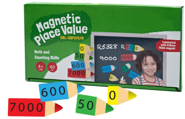 Place Value - 1-9000 Magnetic 40pc