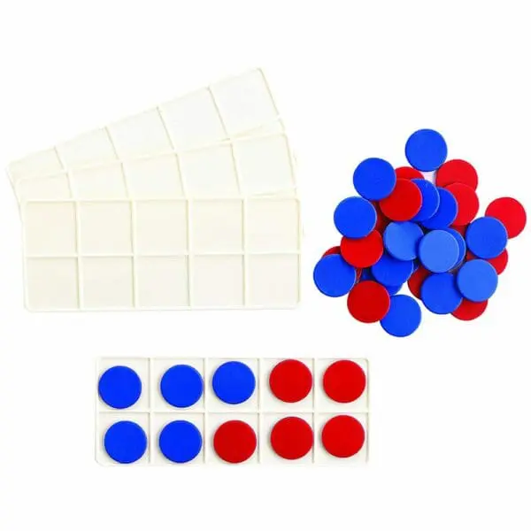 Ten Frames - Red & Blue 25mm - 44pcs