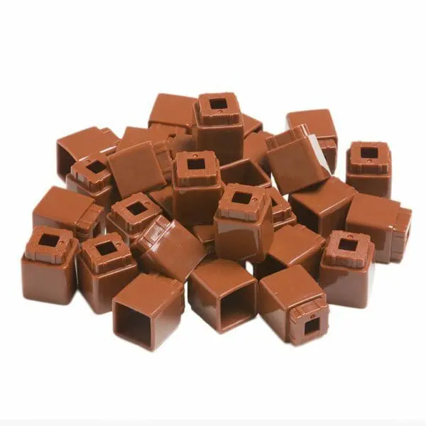 Unifix - Stacking - Counting Cubes - Brown - 50pcs Polybag