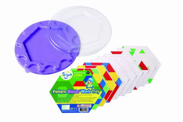 Activity Tray Pattern Blocks Circular - Gigo