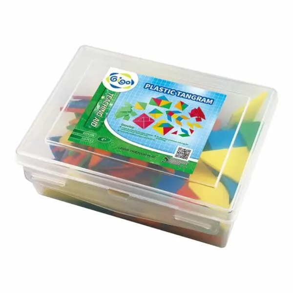 Tangrams - Plastic -105pc container - Gigo