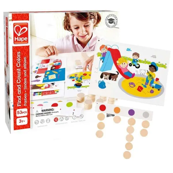 Find and Count Colours - 53pcs - Home Education - Hape