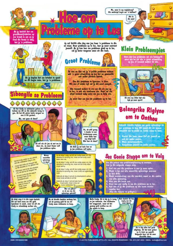 Hoe om Probleme op te los - Wall Chart - A1 Laminated