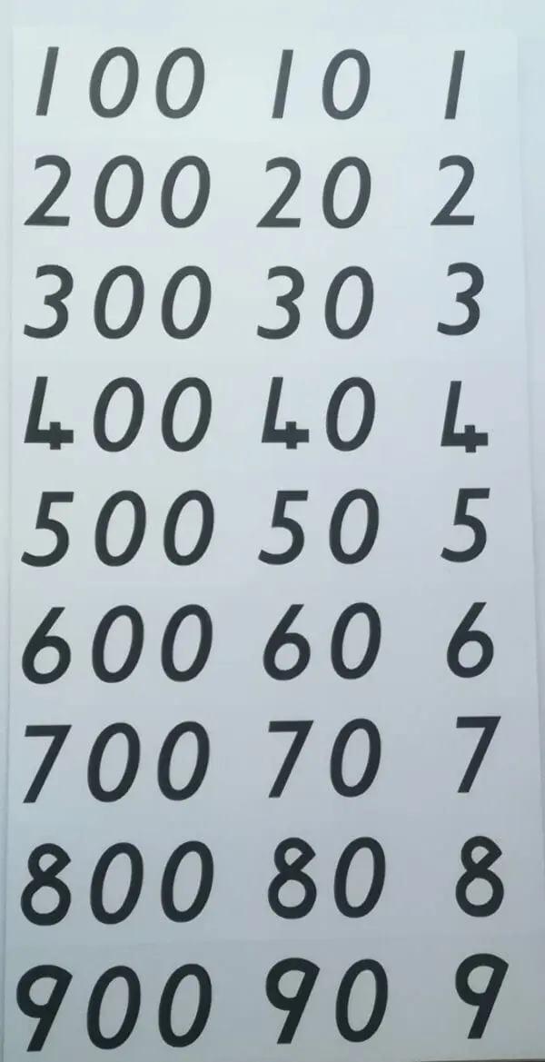 Flard Cards 1-900 Magnetic 27pc