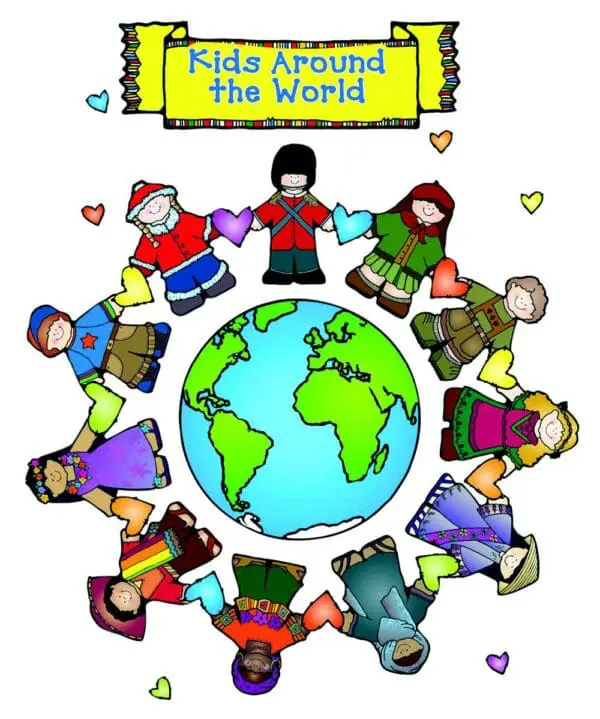 Kids Around the World - Bulletin Board Set - 43pcs
