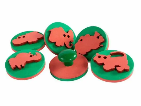 Stamps - Wild Animals Knob - Pack of 6