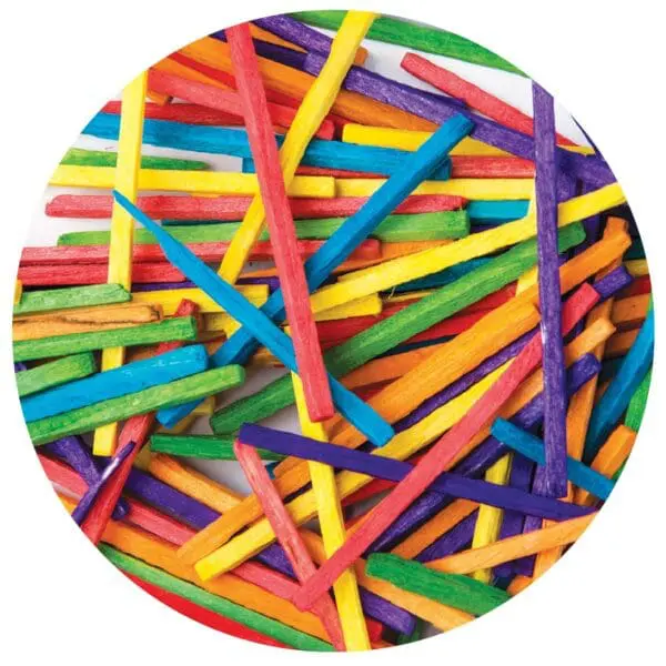 Craft Sticks - Matchsticks Coloured (2mm x 2mm) Pack of 500