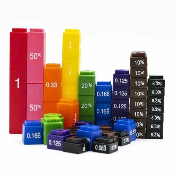 Cubes - Equivalency Cubes - Set of 51 in Polybag