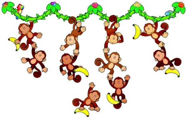 Monkeys - Bulletin Board Set - 55pcs