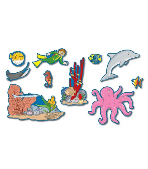 Ocean Bulletin Board Set - 26PC - Carson Dellosa