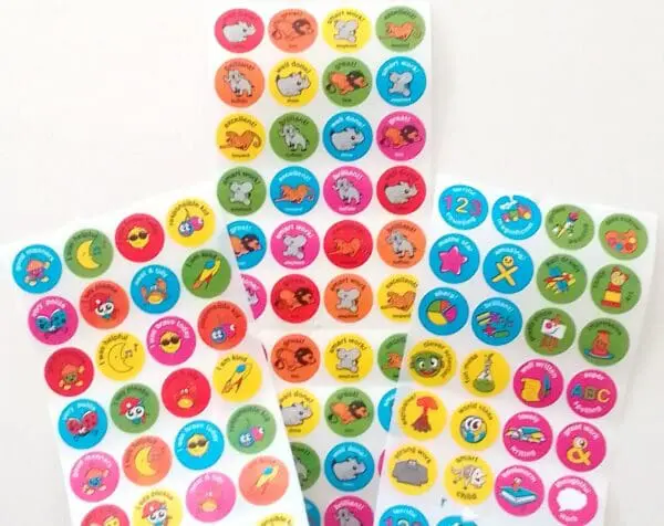 Mix Pack Reward Stickers - 1800pcs - x3 Rolls