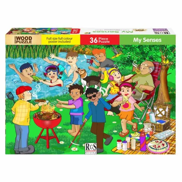 Wood Puzzle - My Senses - 36pcs