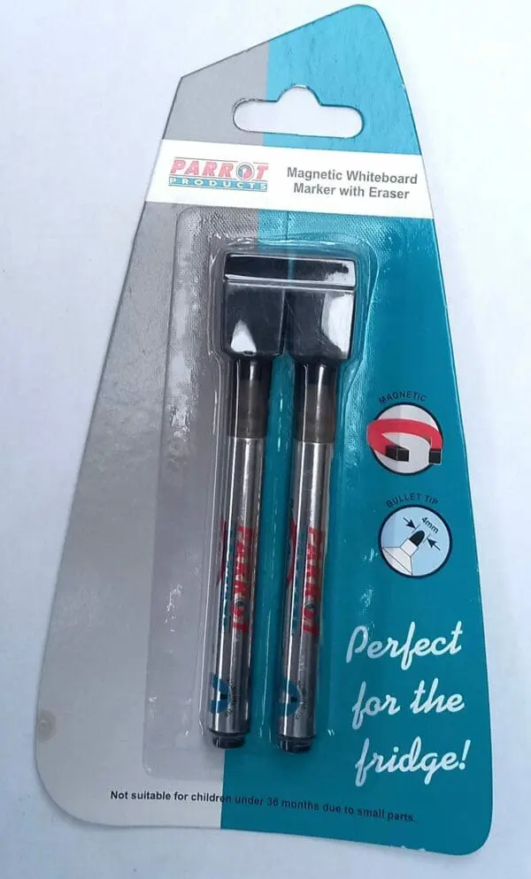 Whiteboard Marker with Eraser - Magnetic SET 2 (Black)