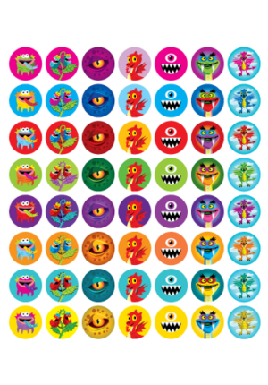 Mini Merit Monsters Stickers - 280pcs