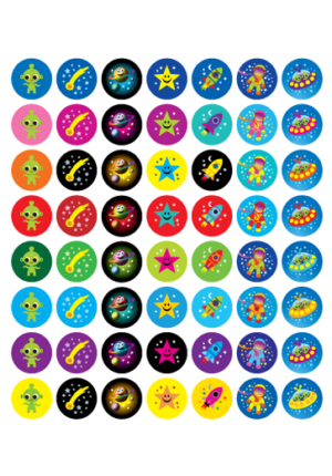 Space Stickers Mini Merit - 280PCS