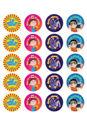 Good at Maths Stickers - 100PCS