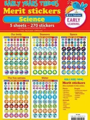 Science Early Years Stickers - Themed Packs - 270PCS