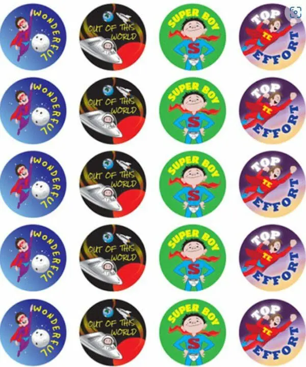Super Boy Stickers - 100PCS
