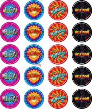 Well Done Stickers - 100PCS