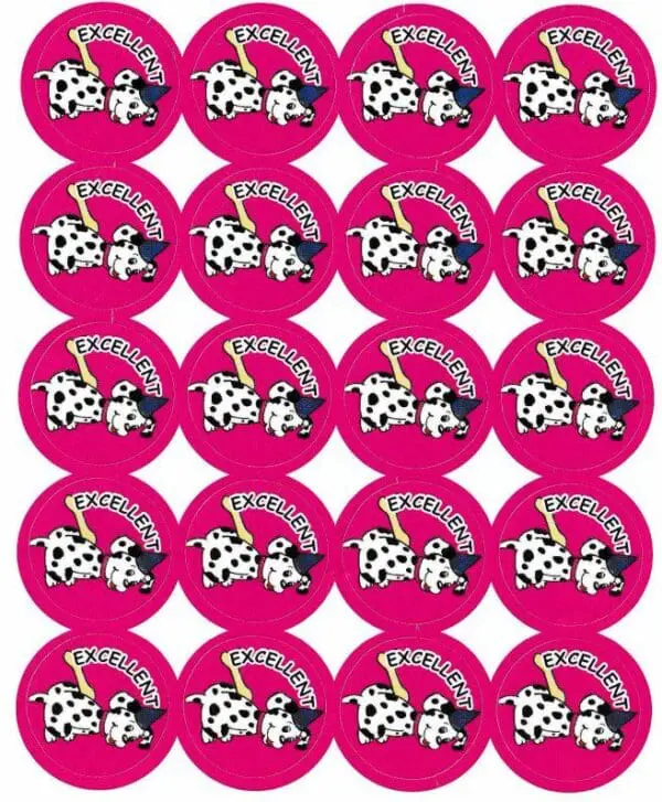 Excellent Dalmatian Dogs Stickers - 60pcs (A)