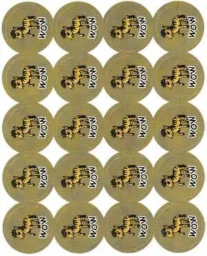 Wow Zebra Stickers - 60pcs