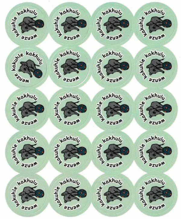 Wenze Kakuhle Kakhulu - Well Done - Xhosa Stickers - 60pcs
